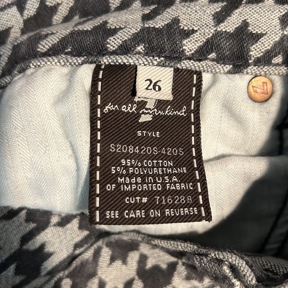 Vintage 7 for All Mankind Mini Skirt - Size 26 - Picture 5 of 6